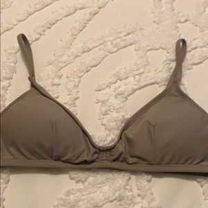 Grey J. Crew Bikini Top
